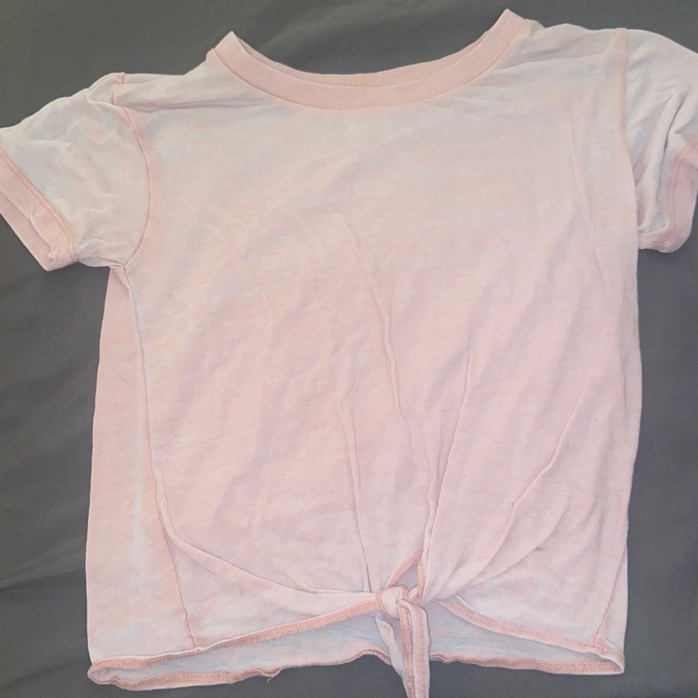 Short Sleeved Tied Top